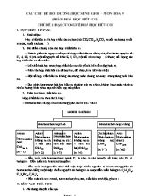 Các chủ đề bồi dưỡng học sinh giỏi  Môn Hóa 9 (phần hoá học hữu cơ)